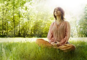 woman meditating on the common weakness for spiritually awakened souls